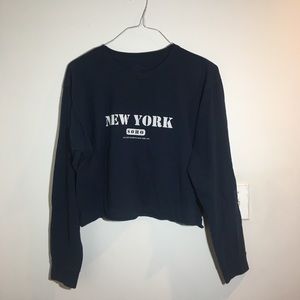 BRANDY MELVILLE Crop Long Sleeve New York SoHo